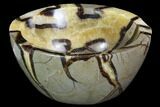 Polished Septarian Bowl - Madagascar #98265-2
